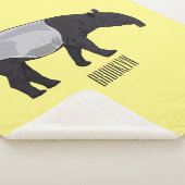 Afbeelding Tapir cartoon Sherpa Deken (3/4)
