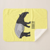 Afbeelding Tapir cartoon Sherpa Deken (Voorkant (horizontaal))