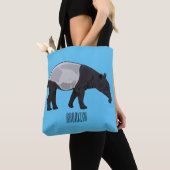Afbeelding Tapir cartoon Tote Bag (Dichtbij)