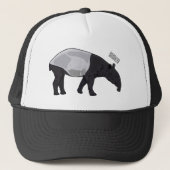 Afbeelding Tapir cartoon Trucker Pet (Voorkant)