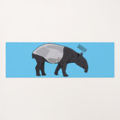 Afbeelding Tapir cartoon Yogamat (Achterkant (horizontaal))