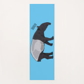 Afbeelding Tapir cartoon Yogamat (Voorkant)