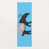 Afbeelding Tapir cartoon Yogamat (Achterkant)