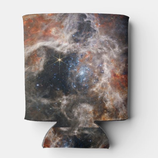 Afbeelding Tarantula Nebula van JWST Blikjeskoeler (Achterkant)