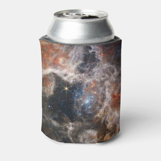 Afbeelding Tarantula Nebula van JWST Blikjeskoeler (Blikje Achterkant)