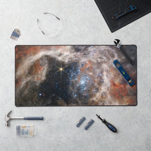 Afbeelding Tarantula Nebula van JWST Bureaumat (Werkstation)
