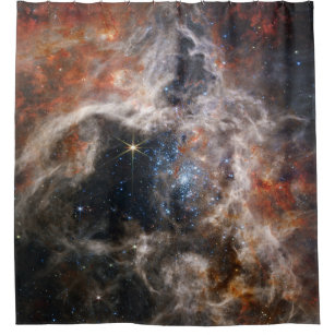 Afbeelding Tarantula Nebula van JWST Douchegordijn