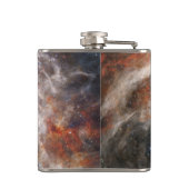 Afbeelding Tarantula Nebula van JWST Heupfles (Achterkant)
