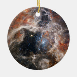 Afbeelding Tarantula Nebula van JWST Keramisch Ornament