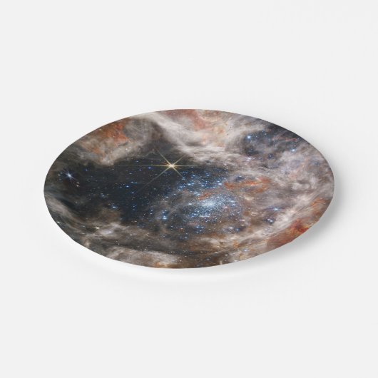 Afbeelding Tarantula Nebula van JWST Papieren Bordje (Gekanteld)