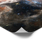 Afbeelding Tarantula Nebula van JWST Poster (Hoek)