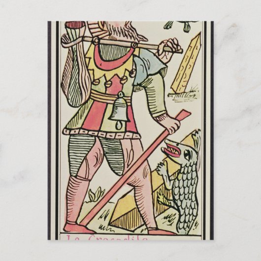 Afbeelding, tarotkaart, Frans Briefkaart (Voorkant)