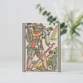 Afbeelding, tarotkaart, Frans Briefkaart (Staand voorkant)
