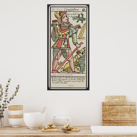Afbeelding, tarotkaart, Frans Poster (Keuken)