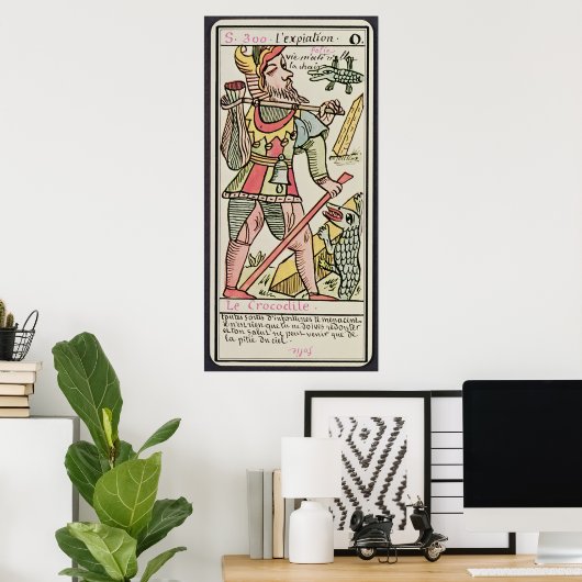 Afbeelding, tarotkaart, Frans Poster (Thuiskantoor)