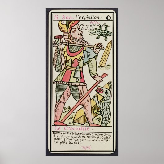 Afbeelding, tarotkaart, Frans Poster (Voorkant)