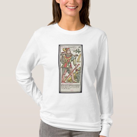 Afbeelding, tarotkaart, Frans T-shirt (Voorkant)