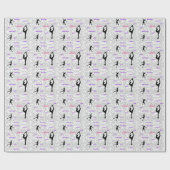 Afbeelding tekenpapier met maataanduiding voor typ cadeaupapier (Vlak)