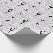 Afbeelding tekenpapier met maataanduiding voor typ cadeaupapier (Hoek)