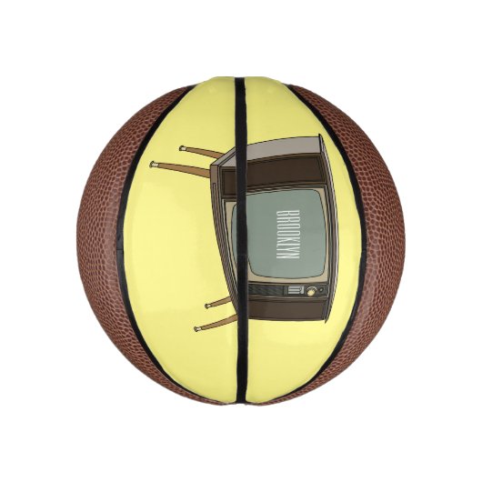 Afbeelding televisie-cartoon basketbal (Verticaal)
