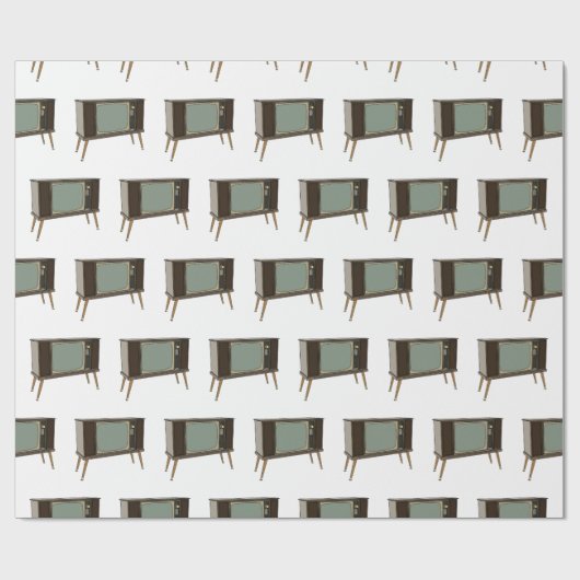 Afbeelding televisie-cartoon cadeaupapier (Vlak)