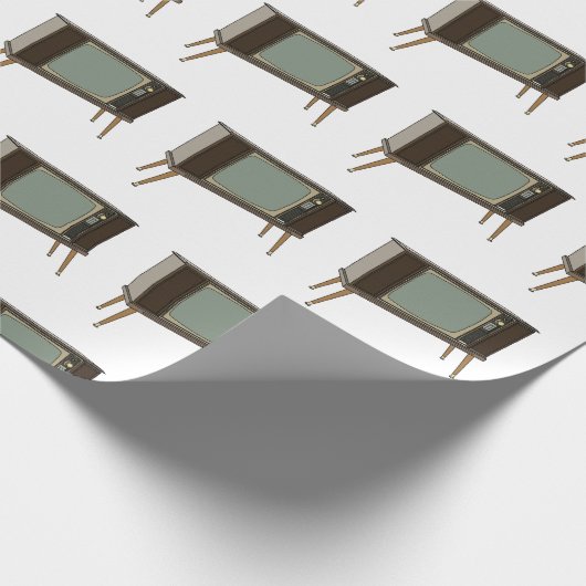 Afbeelding televisie-cartoon cadeaupapier (Hoek)