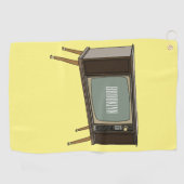 Afbeelding televisie-cartoon golfhanddoek (Horizontaal)