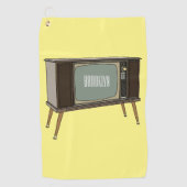 Afbeelding televisie-cartoon golfhanddoek (Voorkant)