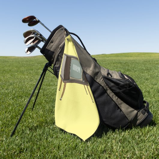 Afbeelding televisie-cartoon golfhanddoek (Groen)