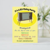 Afbeelding televisie-cartoon kaart (Staand voorkant)