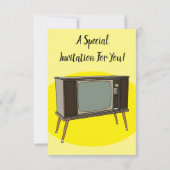 Afbeelding televisie-cartoon kaart (Achterkant)