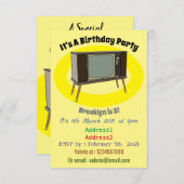 Afbeelding televisie-cartoon kaart (Voorkant / Achterkant)