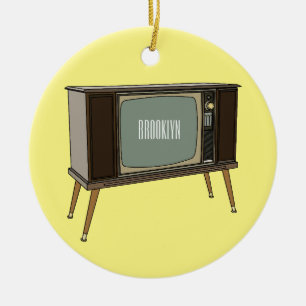 Afbeelding televisie-cartoon keramisch ornament