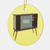 Afbeelding televisie-cartoon keramisch ornament (Links)