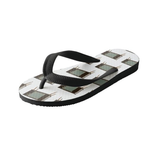 Afbeelding televisie-cartoon kinder teenslippers (Schuin)