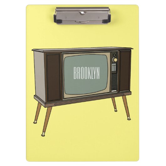 Afbeelding televisie-cartoon klembord (Voorkant)