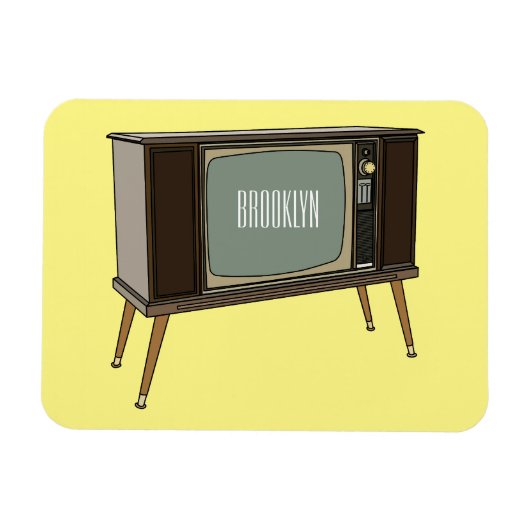 Afbeelding televisie-cartoon magneet (Horizontaal)