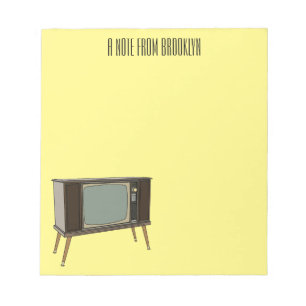 Afbeelding televisie-cartoon notitieblok