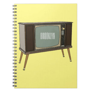 Afbeelding televisie-cartoon notitieboek