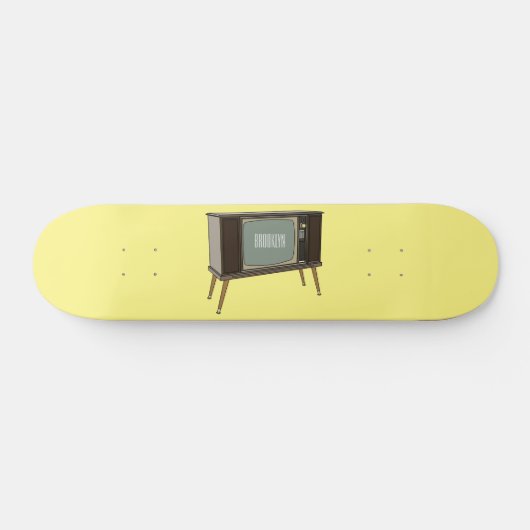 Afbeelding televisie-cartoon persoonlijk skateboard (Horizontaal)