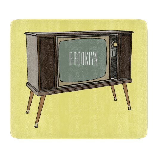 Afbeelding televisie-cartoon snijplank (Voorkant)