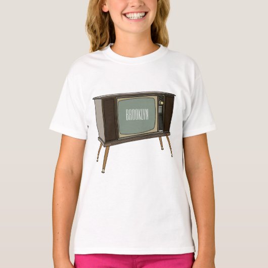 Afbeelding televisie-cartoon t-shirt (Voorkant)