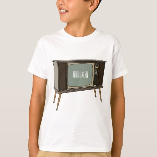 Afbeelding televisie-cartoon t-shirt (Voorkant)
