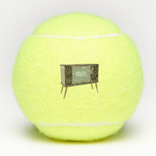 Afbeelding televisie-cartoon tennisballen (Voorkant)
