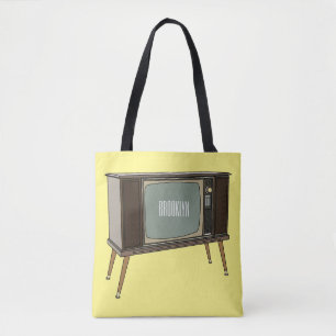 Afbeelding televisie-cartoon tote bag