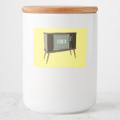 Afbeelding televisie-cartoon voedselcontainer etiket (Voorkant)