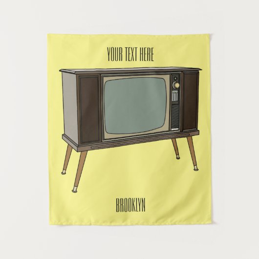 Afbeelding televisie-cartoon wandkleed (Voorkant)