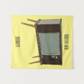 Afbeelding televisie-cartoon wandkleed (Voorkant (horizontaal))