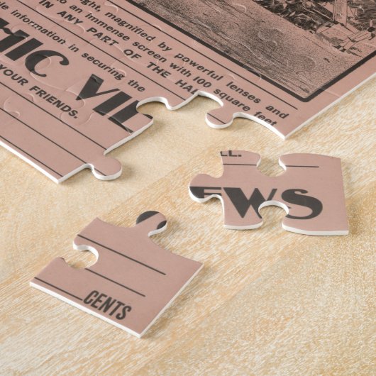 Afbeelding tentoonstelling  krant Puzzle Legpuzzel (Zijkant)