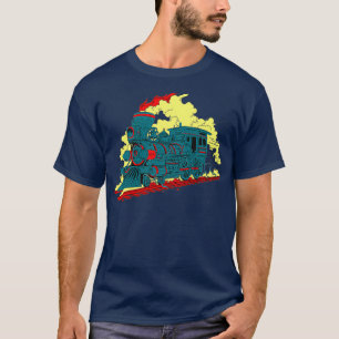 Afbeelding ter illustratie van de elektrische trei t-shirt